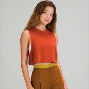 lululemon athletica Orange Crop Top